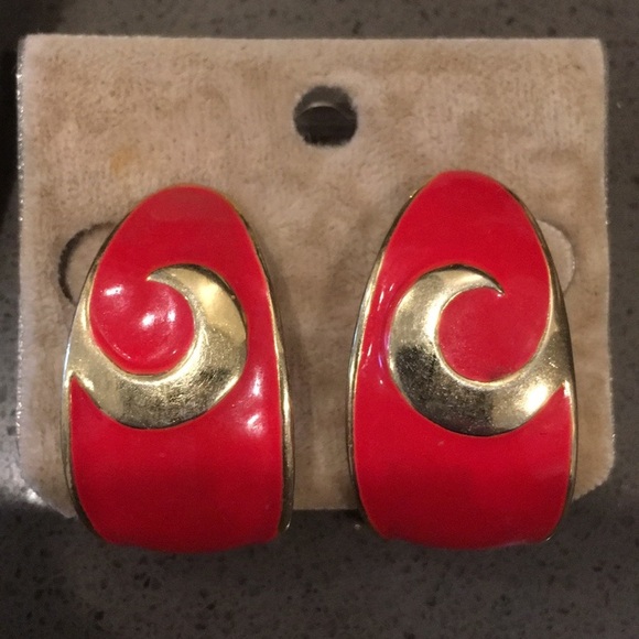 NWT 1980s vintage earrings - Picture 2 of 4